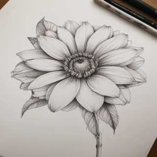 flower drawing pictures