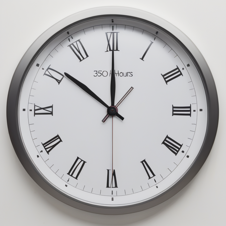 how many hours is 350 minutes