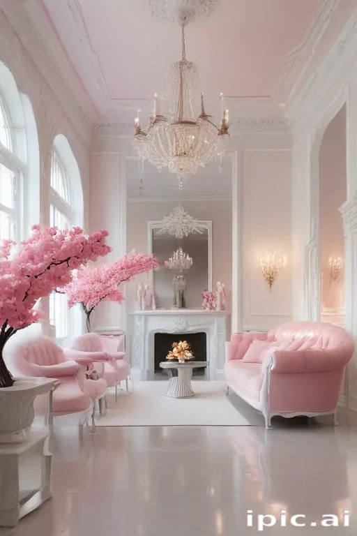 pink and white aesthetic