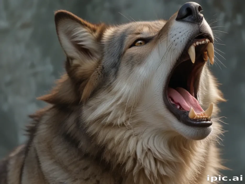 wolf howling png