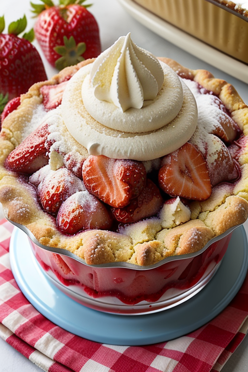 strawberry cobbler with cake mix