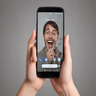 hold phone png