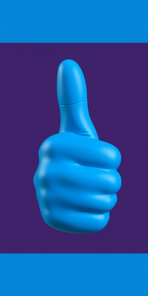blue thumbs up emoji