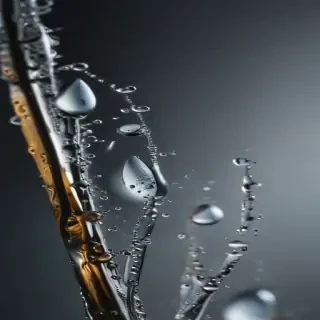 water droplets transparent