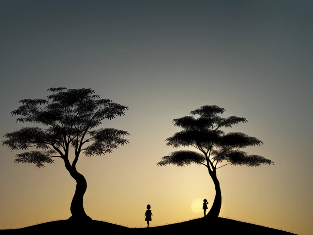 silhouette tree png