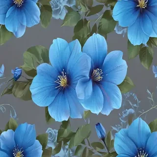 blue flower transparent