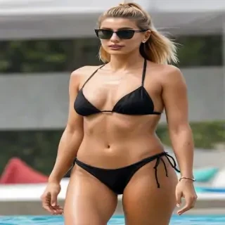 Hailey Bieber in bikini