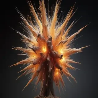 transparent explosion