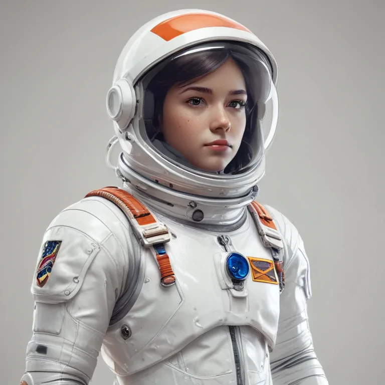 cartoon transparent astronaut suit