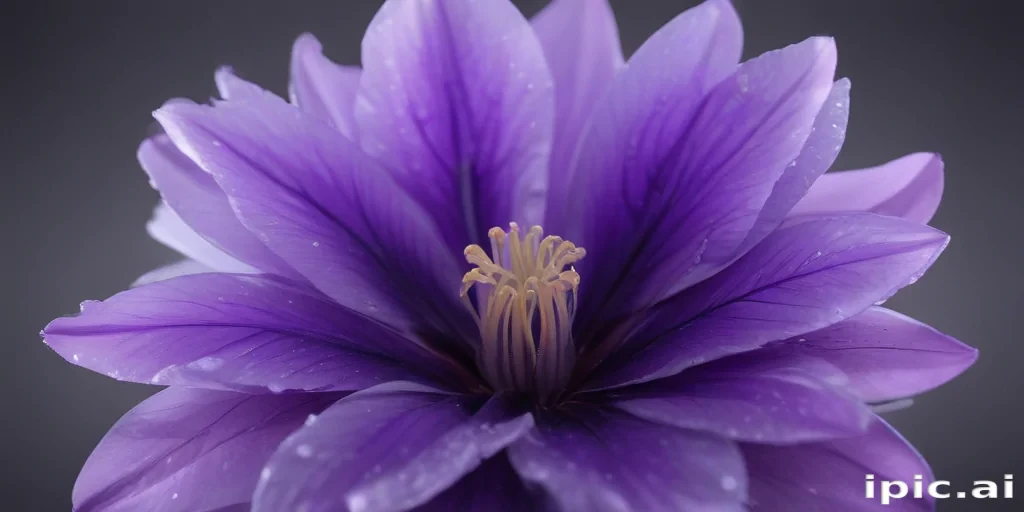 transparent purple flower