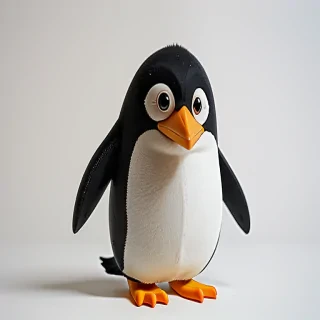 cartoon penguin