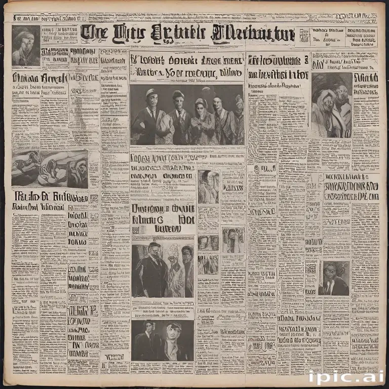 newspaper collage png