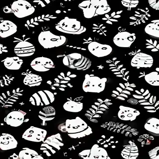cute backgrounds black
