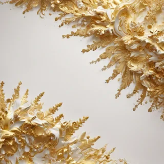 gold and white background