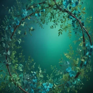 blue green background