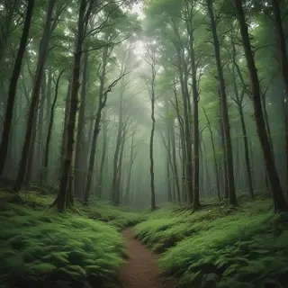 green forest aesthetic