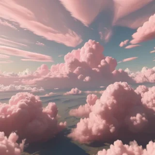 aesthetic pink clouds