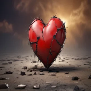 broken heart background