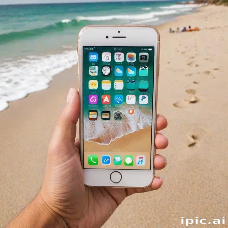 iphone beach