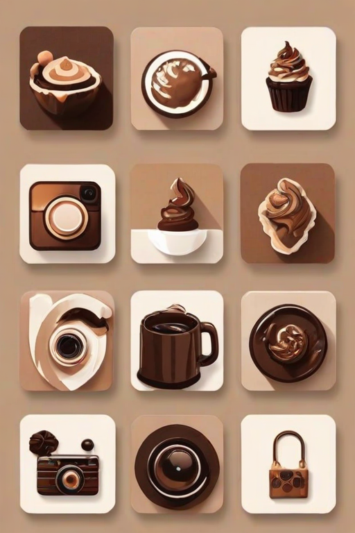 aesthetics brown instagram highlight icons