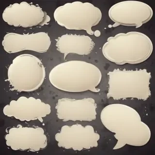 speech bubble clip art