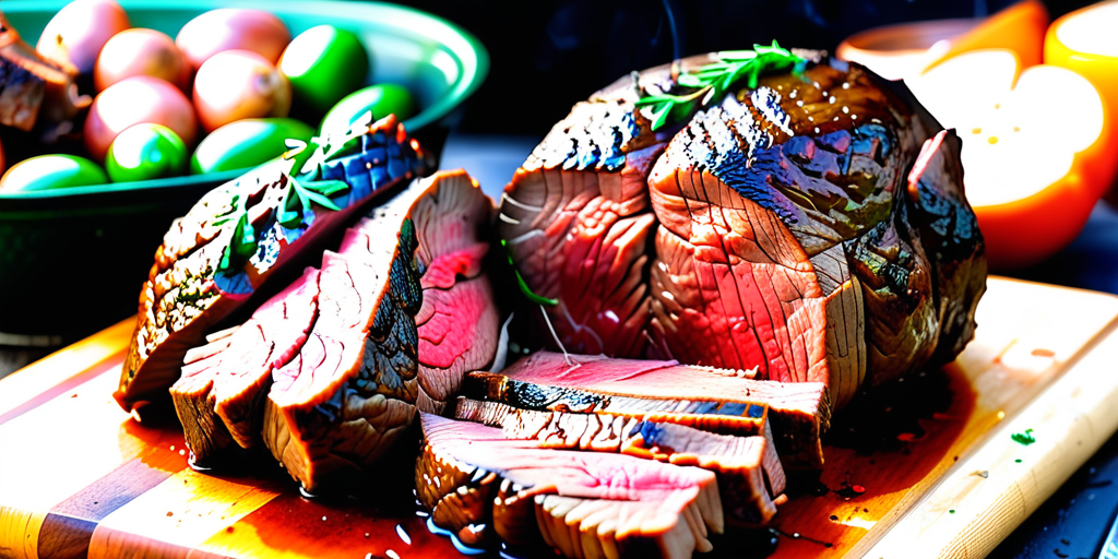 chuck roast on green egg