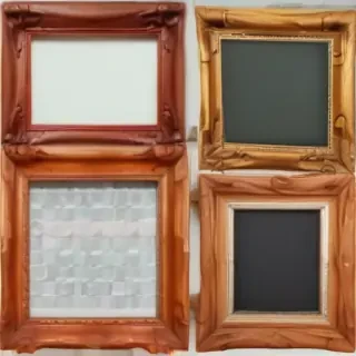 wooden picture frame png
