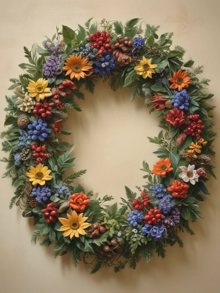 wreath drawing