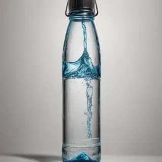 water bottle drawing