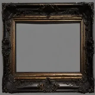 black picture frame png