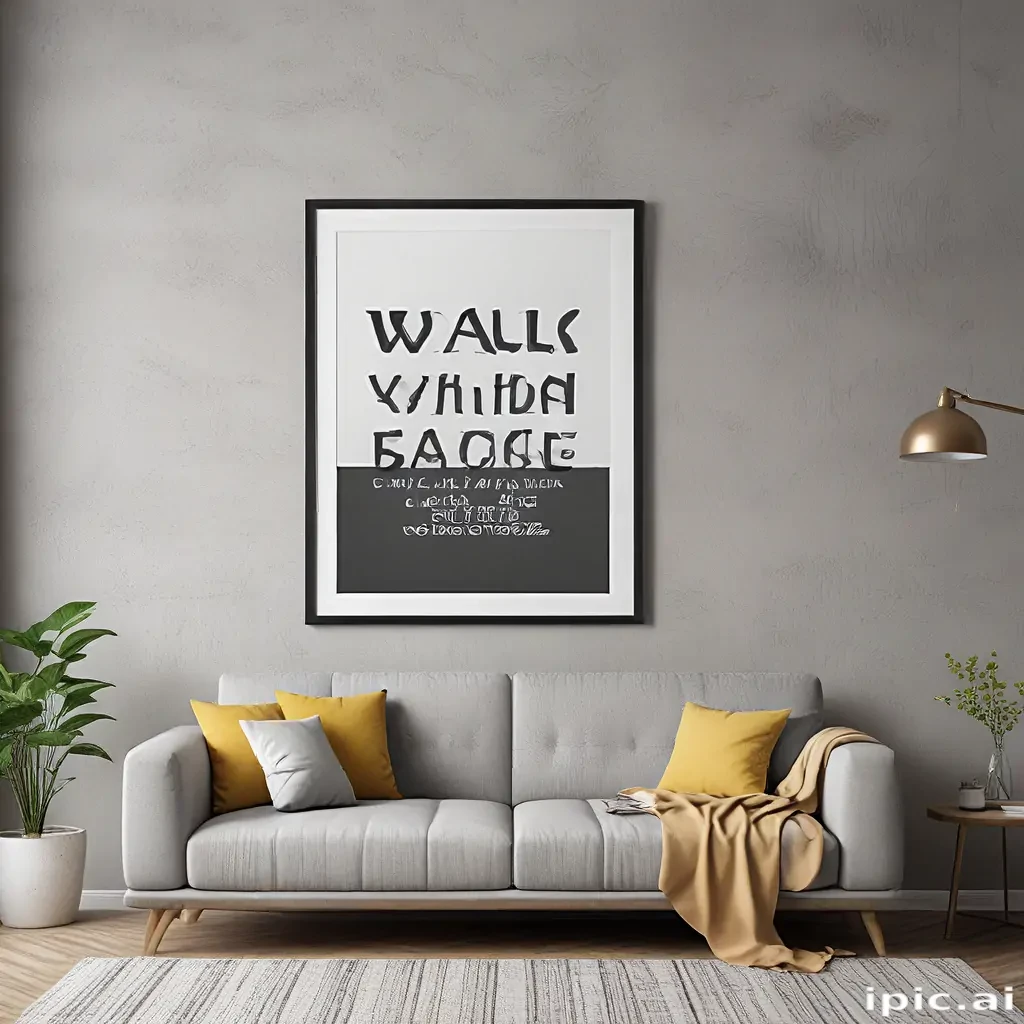 free wall art mockup