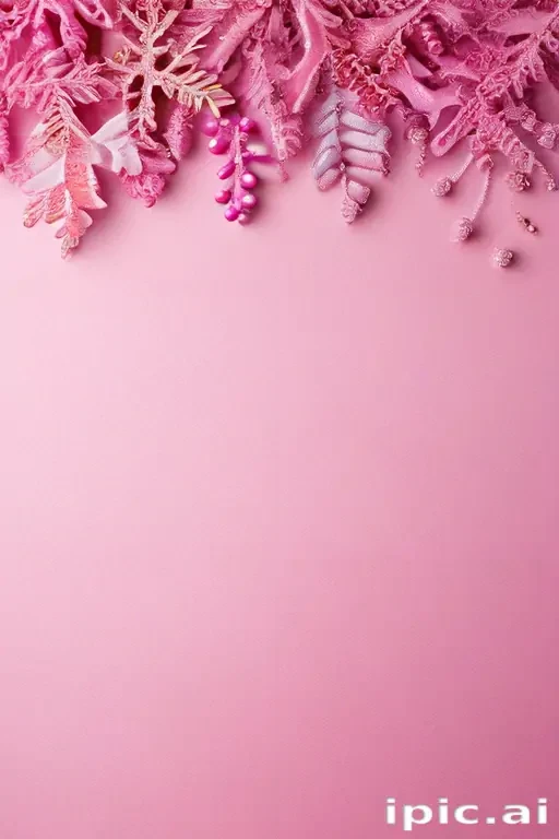 pink winter background