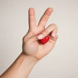 hand heart clipart