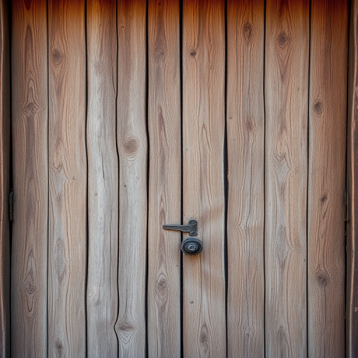 Capture an aged wooden door with intricate textures and natural wear, taken with a DSLR camera at f/8 aperture, ISO 200, 1/125 shutter speed, in portrait orientation, using a 35mm lens, ensuring sharp focus and rich color depth.
