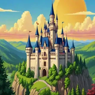 castle in cartoon
