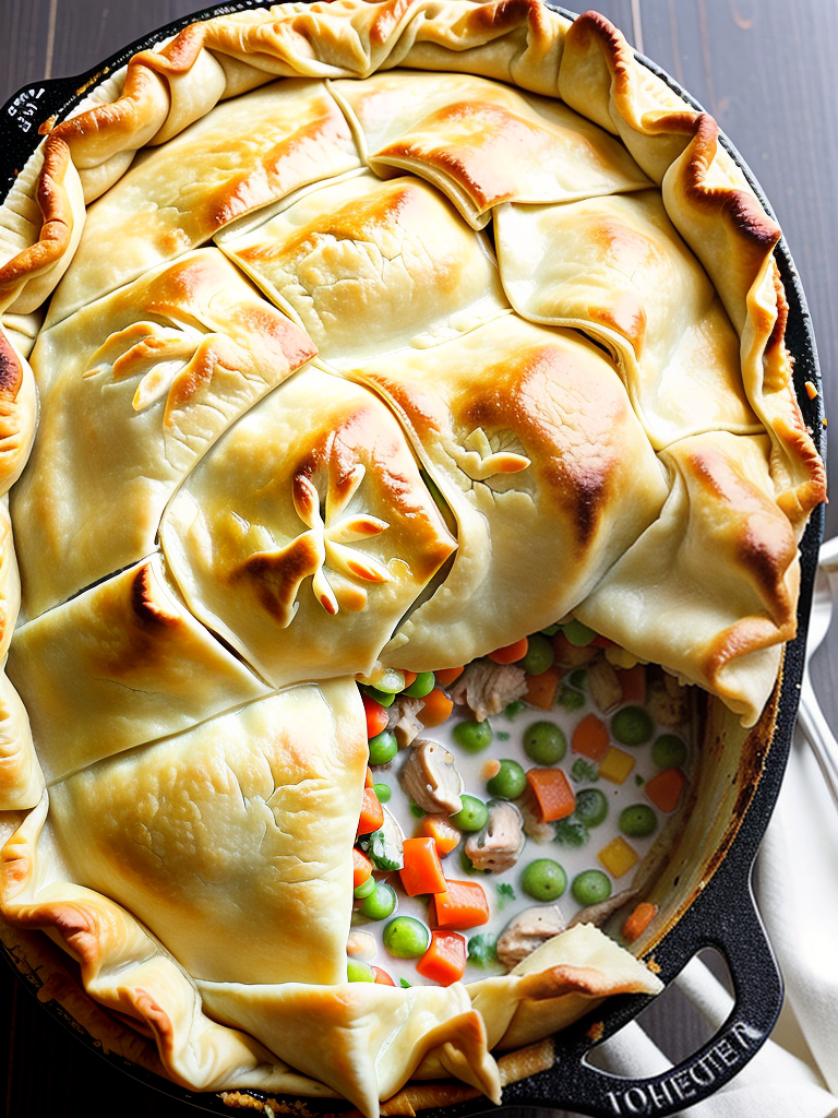 chicken pot pie using filo dough
