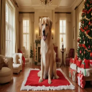 pictures of dogs christmas