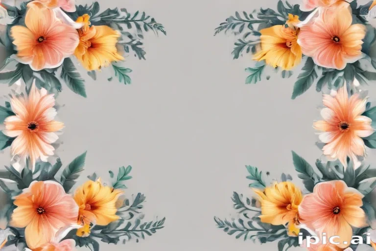 free flower border clipart