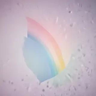 pastel coloured rainbow