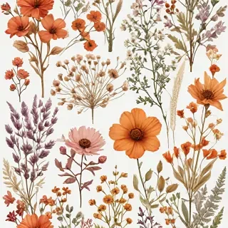 dried flowers png