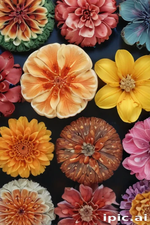 half brain half flowers