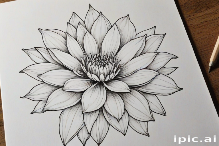 flower line art