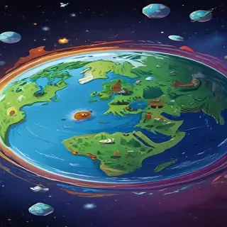 cartoon picture of the planet earth