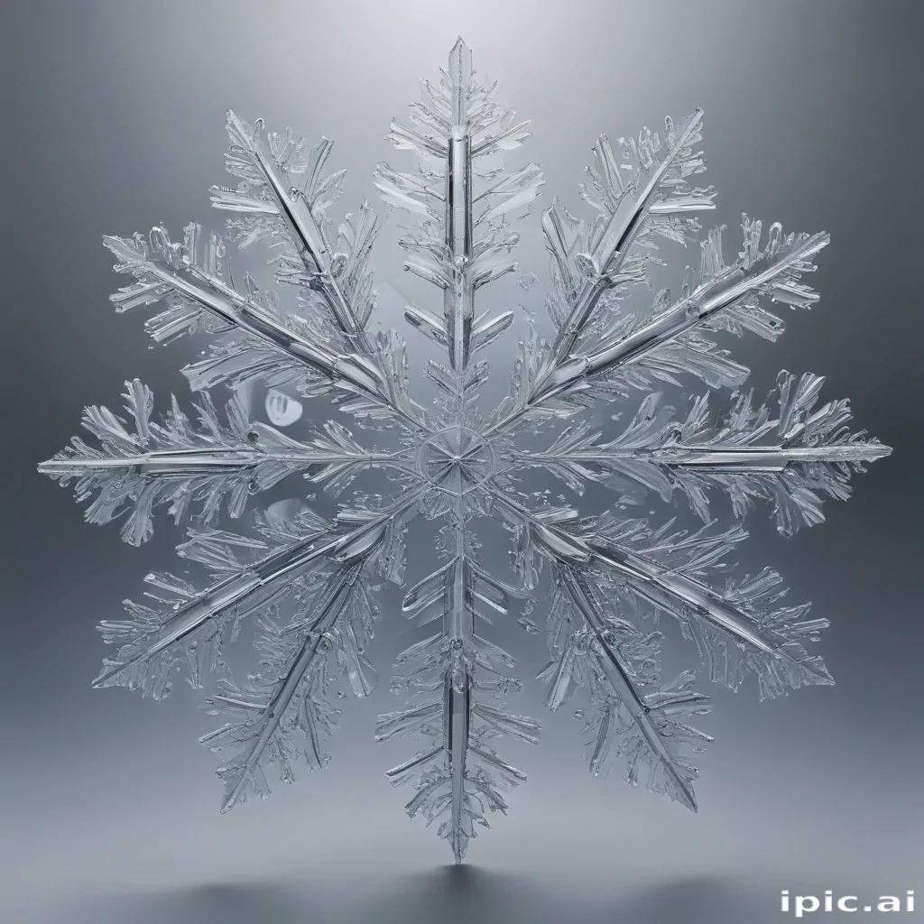 transparent snowflakes