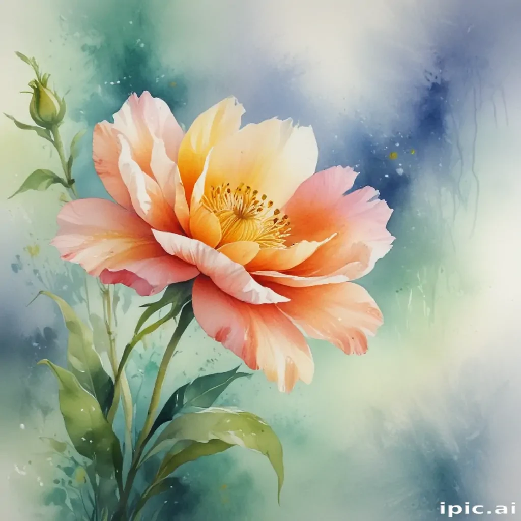 flower watercolor background