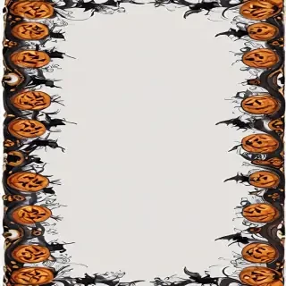 halloween border transparent