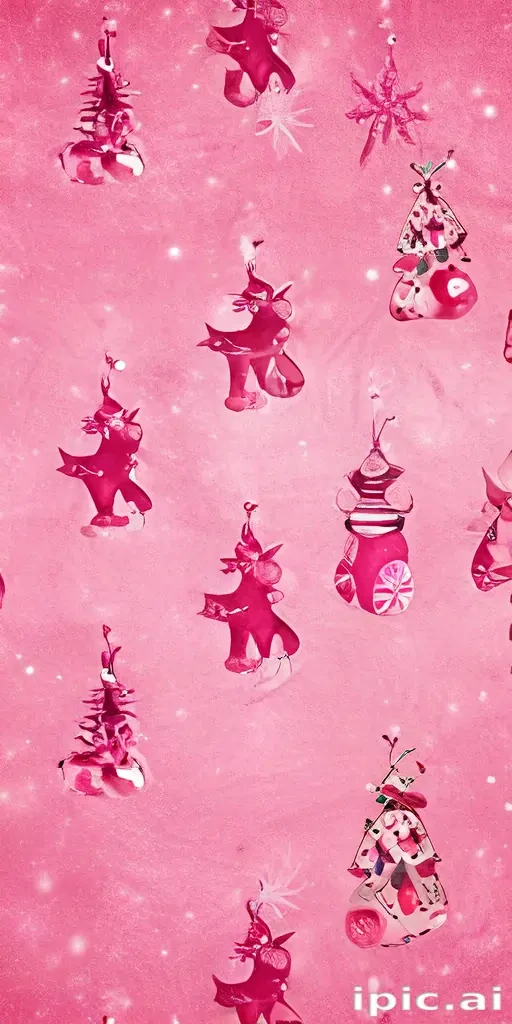 pink christmas desktop wallpaper