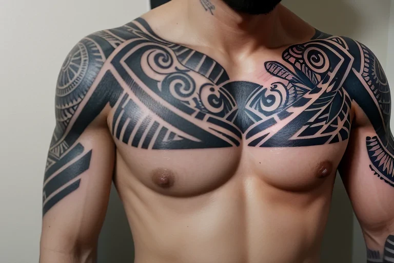 male rib tattoos