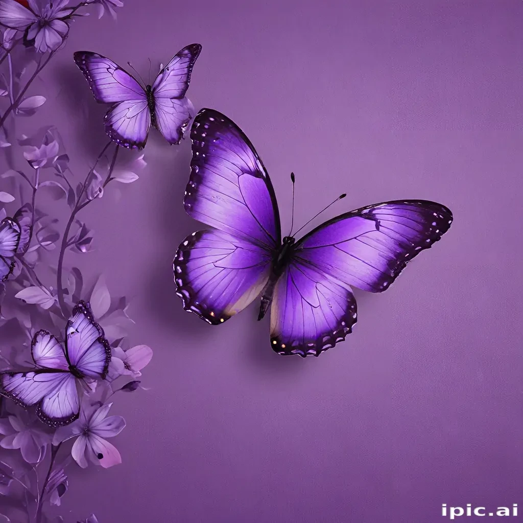 wallpaper purple butterfly