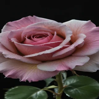 rose with black and white background